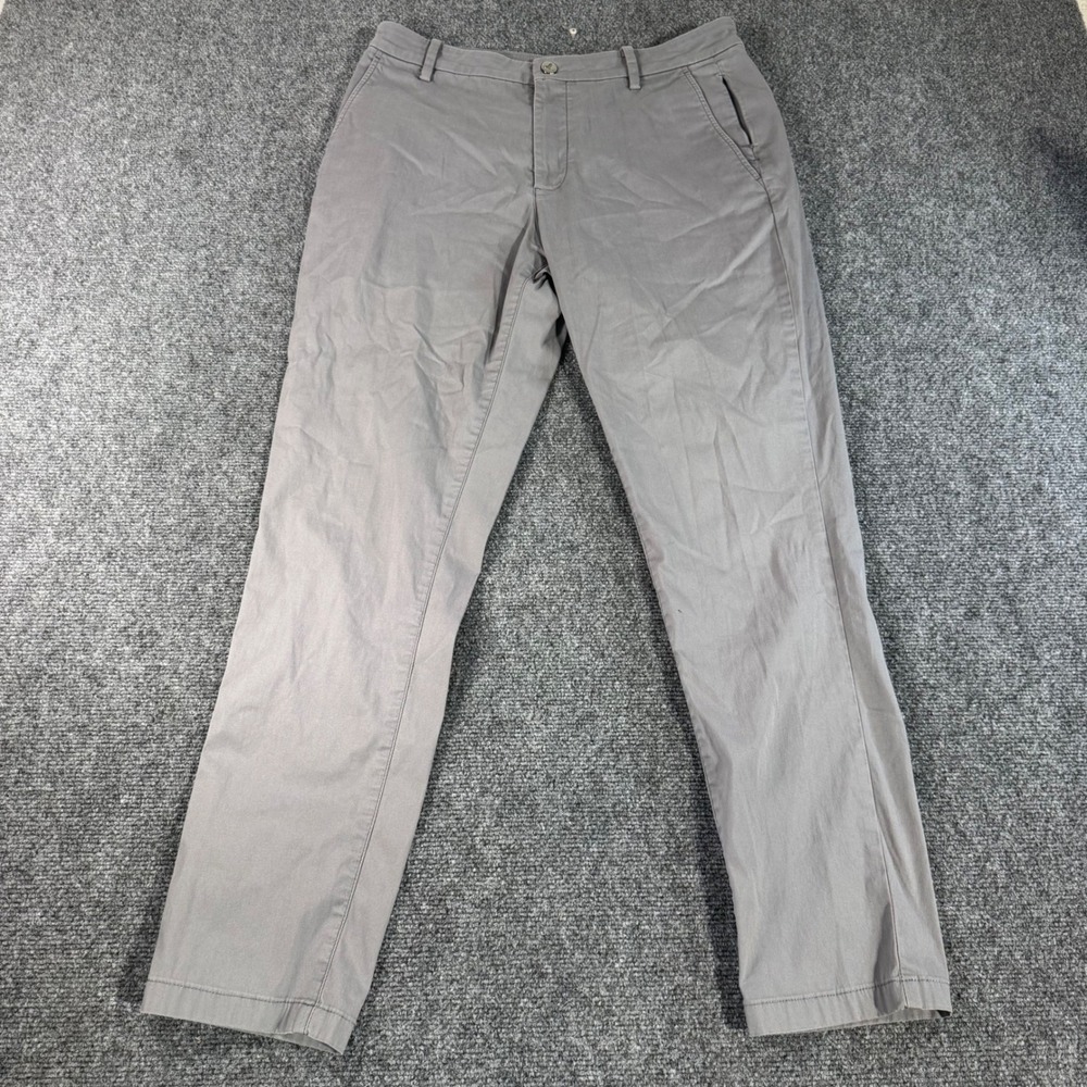 Birddogs Mens Grey Boomstick Chino Pants Cotton Blend Stretch 32x30